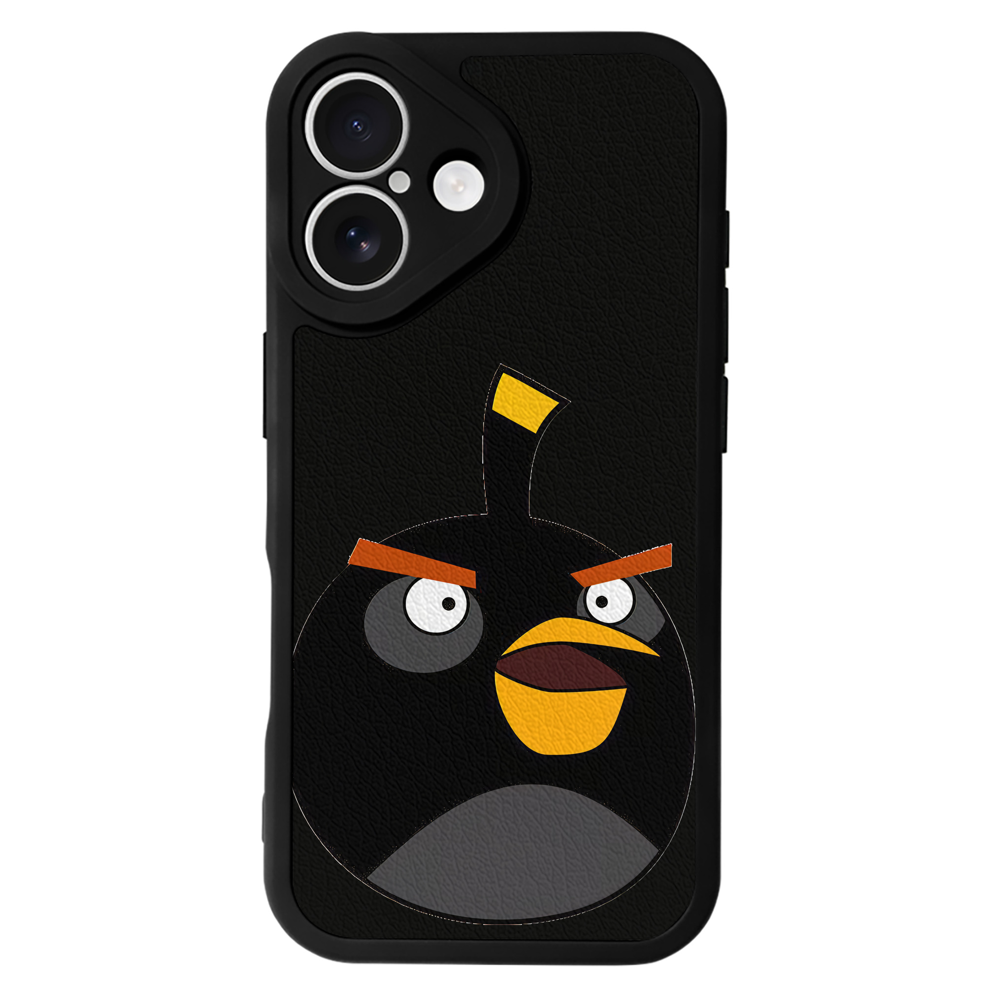 （画像用） Angry Birds アングリーバード 【iPhone 16シリーズ対応】シリコンスマホケース（レザー調） 材質：シリコン